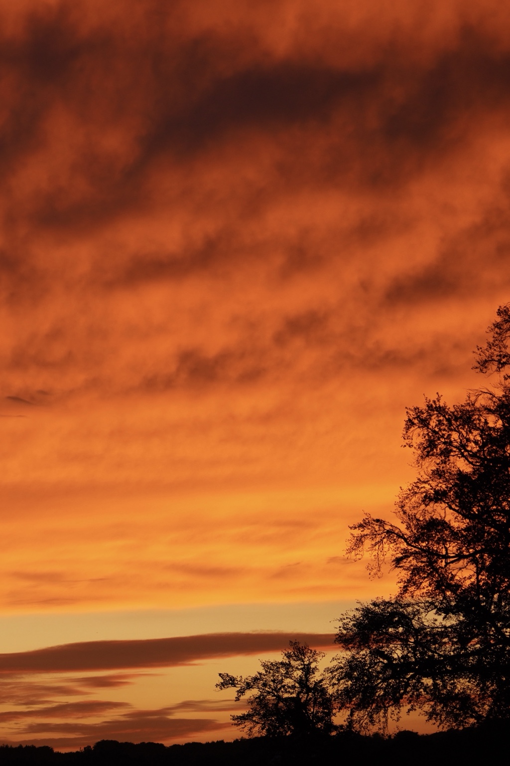Himmel in Flammen